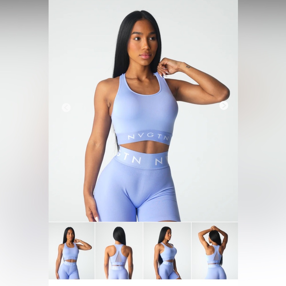 NVGTN Women's Periwinkle Sports Bra